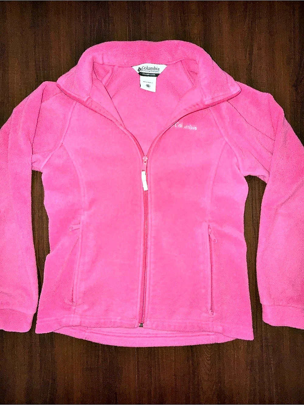 Columbia Girls' Benton Springs Fleece Jacket Girls 14/16 Pink